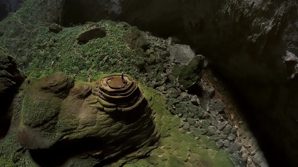 Underground jungle inside Son Doong Cave